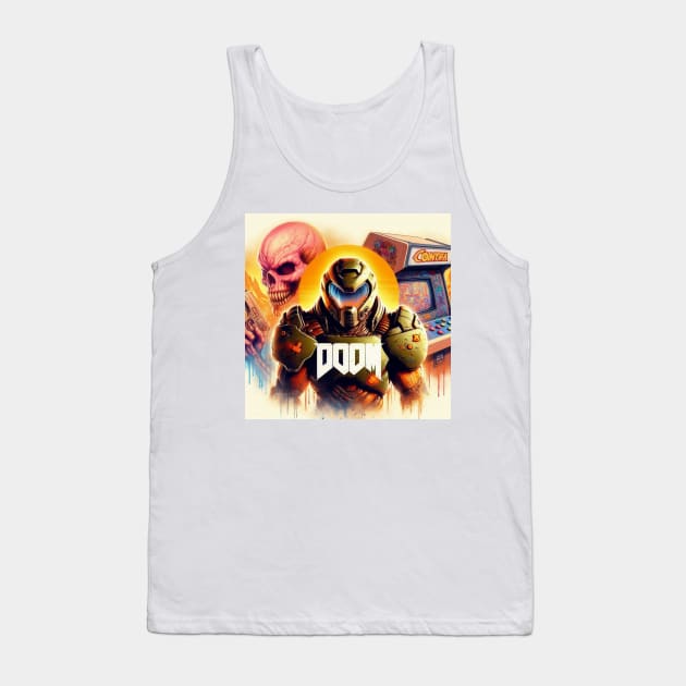 Doom Guy with Contra Arcade Tank Top by The Doom Guy